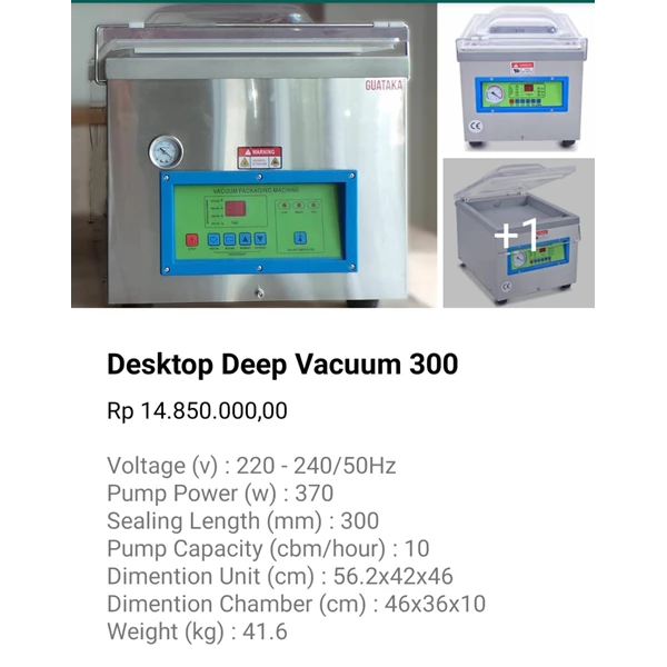 Desktop Vacuum Machine 300 - 400