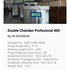 Double chamber profesional 400-500-600 4
